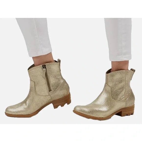 SOREL Lola ll Bootie in Sandy Tan “Gold” NWT Size 9.5 - Picture 2 of 16